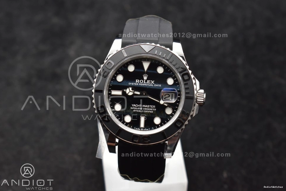 Eye Edition Gold 1:1 1214 Falcon's Oyster Dial (Tungsten 226659 Heavy Factory Best 42mm SmartChoice Version) VR3235 Bezel Ceramic Yacht-Master on Strap flex 0402